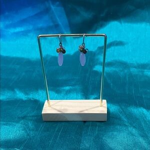 Elegant Purple Drop Earrings